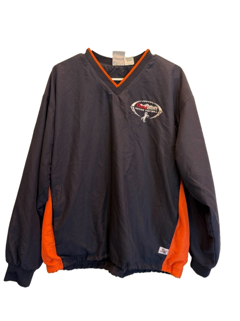 Denver Broncos Coors Light Windbreaker Jacket Mens M